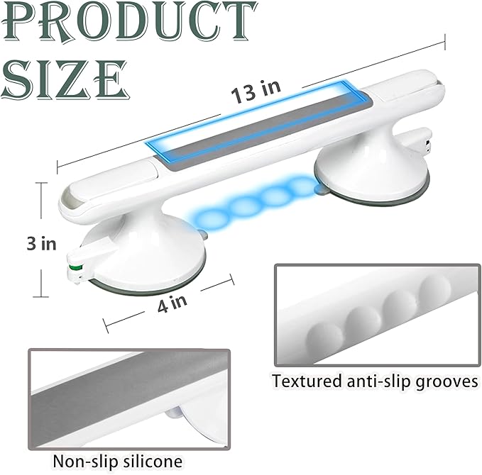 Grab Bars for Bathtubs and Showers Handles for Elderly Suction for Wall Handicap Grab Bars Safety