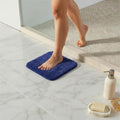 TYUU Small Bath Mat, Ultra Soft Bathroom Rugs Non Slip Washable, Super Absorbent Quick Dry Bath Rug with Rubber Backing for Bathroom Floor, Shower, or Sink, Navy Blue 12" x 12"