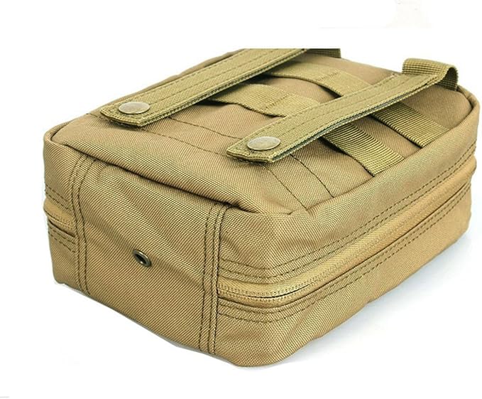 GHFY First Aid Pouch EMT IFAK Medical Pouch, Tactical MOLLE Utility Empty Pouch (Tan)