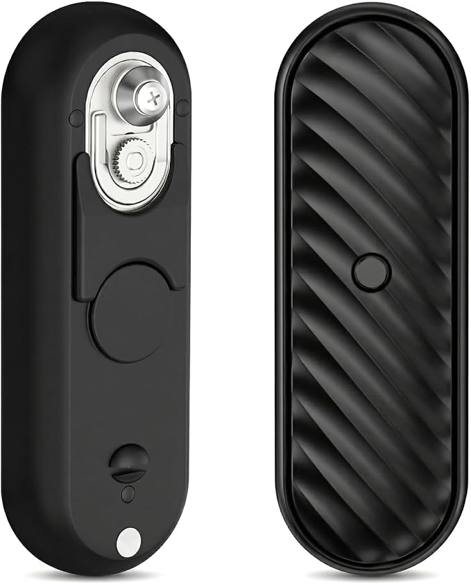 Electric Can Opener-Hands-Free Automatic,USB-C Rechargeable,Smooth Edge Opener for Seniors & Arthritis,120Min Runtime,Wall Mountable (Black)