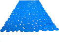 “Pebbles” Non-Slip Bathtub/Shower Mat 27.5”x14” Rectangular, Non-Toxic, Safe, Clean, Machine-Washable, Superior Grip & Drainage, Vinyl, for Smooth Floors ONLY, Opaque Light Blue
