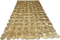 “Pebbles” Non-Slip Bathtub/Shower Mat 27.5”x14” Rectangular, Non-Toxic, Safe, Clean, Machine-Washable, Superior Grip & Drainage, Vinyl, for Smooth Floors ONLY, Transparent Light Brown