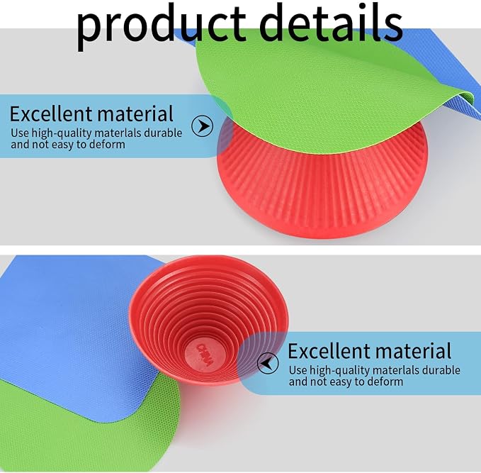 3 Pcs Rubber Jar Opener Gripper Pads, Multi Purpose Jar Bottle Can Lids Gripper Openers Reusable, for Seniors Weak Hands, Most Bottles, Used as Kitchen Coasters
