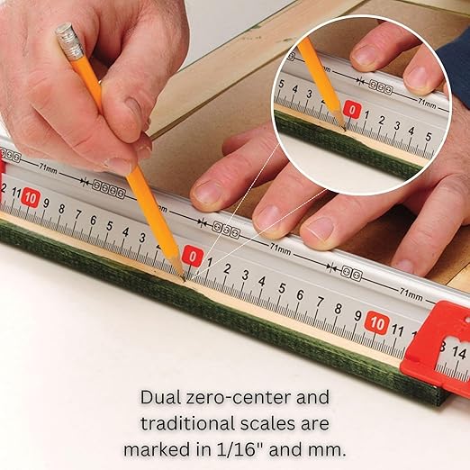 Kapro - 313 Measure Mate - Ultimate Home-Improvement Tool - With Level and Ruler - Features Sliding Markers and Knife Guide - Includes Nail Gripper and Drill Bit Gauge - 24 Inch