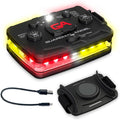 Guardian Angel Elite Series Safety Light - (Red/Yellow Front & Red/Yellow Rear) - Rechargeable, Magnetic, Hands-Free Wearable LED Light for First Responders, Firefighters, Rescue Ops & Industrial PPE