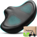 Noseless Bike Seat Cushion for Men & Women - Extra Padding & Comfort Wide Bicycle Seat, Oversized Comfortable Saddle for Peloton Bikes, Exercise Bikes, Electric Bikes, Cruiser Bikes