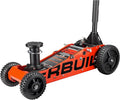Powerbuilt 2.5 Ton Big Wheel Off Road Jack, Vehicle Lift for Trucks, SUVs, ATVs Offroad Vehicles, Oversized Wheels for Rugged Terrain, 5000 LB Capacity, Orange 620703ECE
