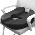 Donut Pillow Coccyx Seat Cushion for Prostate, Sciatica, Pelvic Floor, Pressure Sores, Pregnancy, Perineal Surgery, Postpartum Recovery Pain Pressure Relief Memory Foam Chair Pad