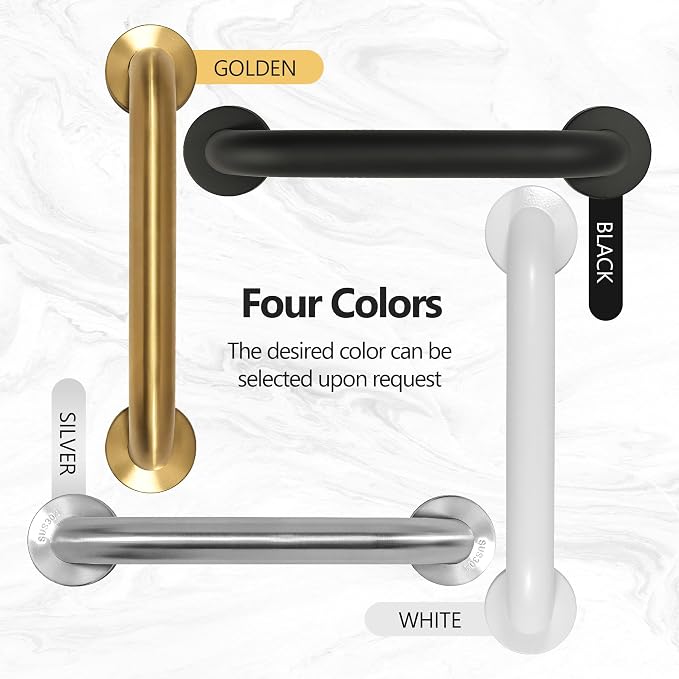 Shower Grab Bar, 2 Pack 32 Inch Brushed Nickel Bathroom Safety Bar, 1.25" Diameter 304 Stainless Steel Grab Bars for Bathtubs and Showers, Handicap Shower Grab Bar for Seniors Elderly