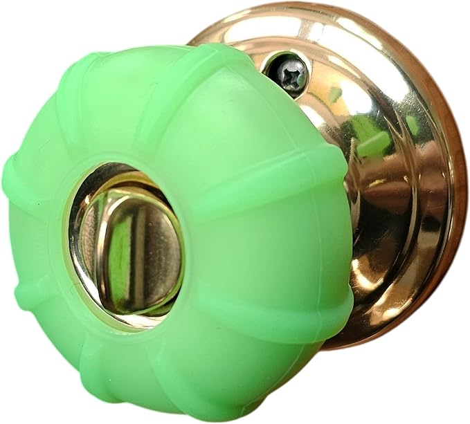 Enjoy Cover | 2 Pack Upgraded Ergonomic Design Door Knob Cover Grips, Non-Slip, Arthritis and Senior Living Aids, Universal Size (Green)
