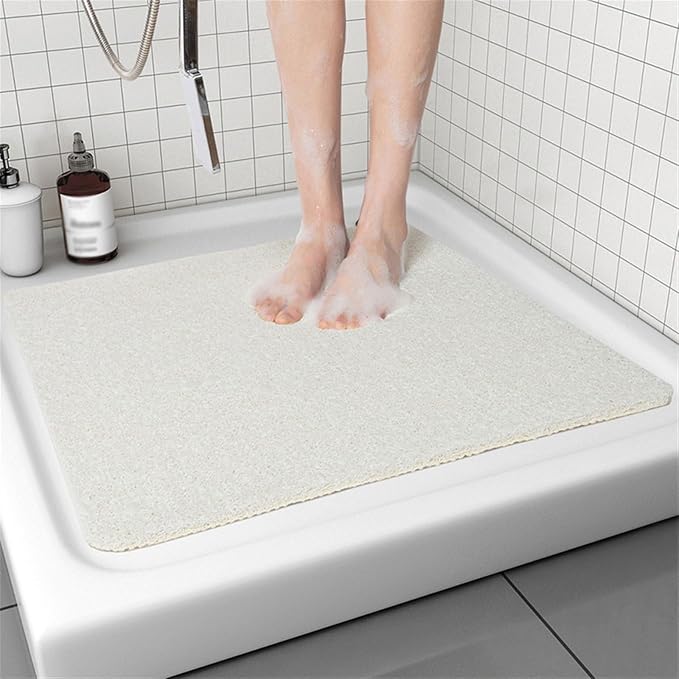Secure Mat, Non-Slip Bathtub Mat for Bathroom, White, 31.5"x15.7" | Ultimate non-slip bath mat, floor mat for tub and shower, secure grip on wet surfaces, Comfort