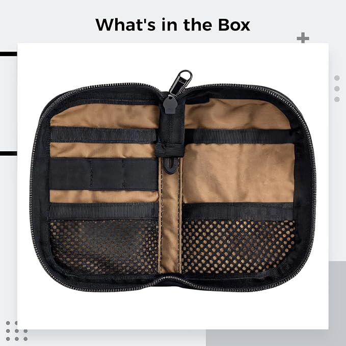EDC Organizer Pouch Mini Tactical Gear Bag, Compact Utility Tool Holder, Everyday Carry Storage Case with MOLLE System, Military Style Equipment Organizer for Tools