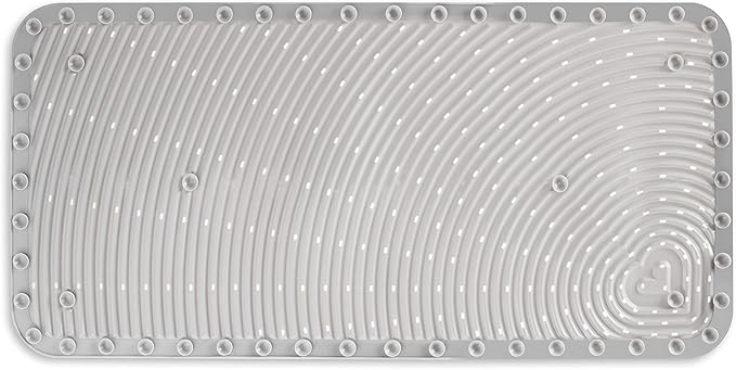 Munchkin Soft Spot Baby Bath Mat for Tub, Cushioned Bathtub Mat for Toddlers and Kids, 36"x17", Grey