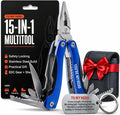 YOU ARE MY HERO Engraved 15-in-1 Multitool & Keychain Set, Stainless Steel Locking EDC Gear, Practical Gifts for Men, Dad, Husband, Son, Brother, Boyfriend, Camping Hiking Fishing Survival Tool
