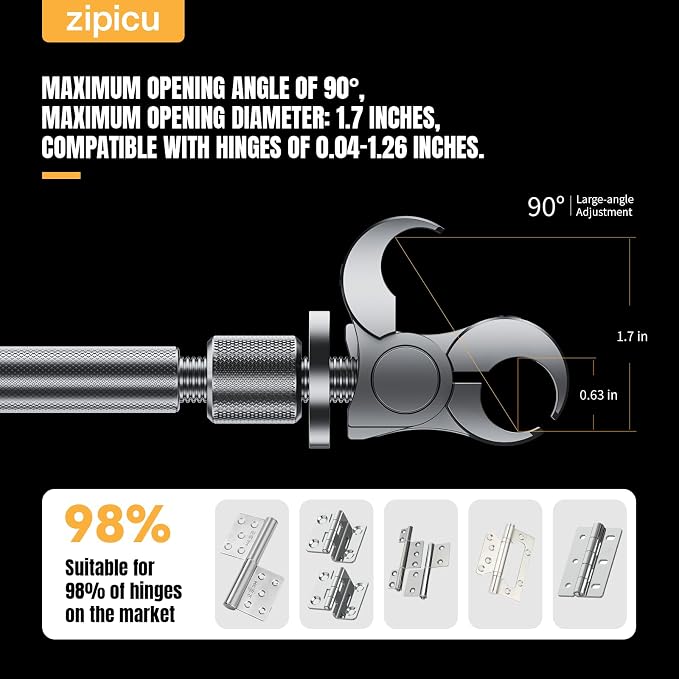 NEW-GEN Door Hinge Adjustment Tool – Professional Hinge Adjustment Tool | Universal Fit for Interior & Exterior Doors | Fix Sagging Doors in Seconds – Stainless Steel Construction