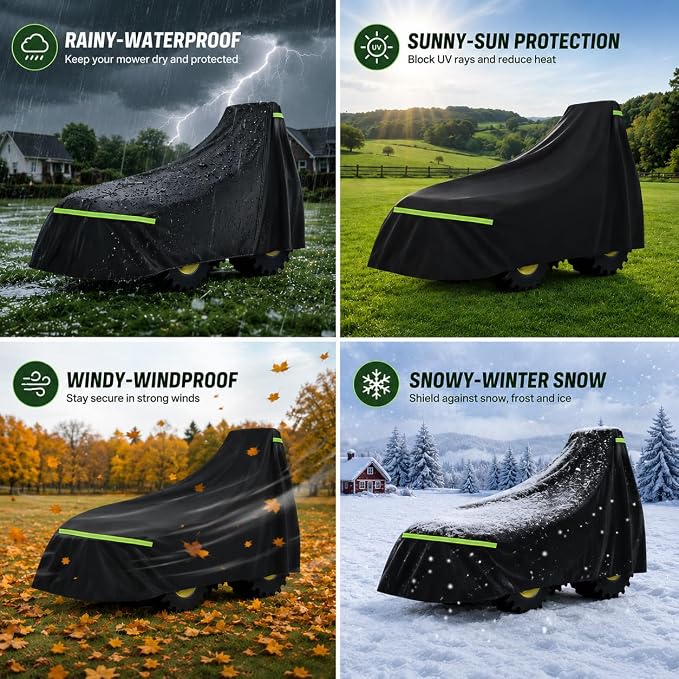 Tractor Cover for Mahindra 2638 HST Cab 2018-Present, Water-Resistant Heavy Duty Compact Utility Tractors Outdoor Storage Cover Designed for Loader Tractors