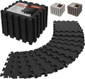 AIRHOP 18 PCS Gym Floor Mat, EVA Foam Puzzle Gym Mat, High-Density Interlocking Foam Floor Tiles for Home Gym, Play Workout Garage Kitchen Flooring 12.6"x12.6"x0.4"