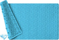 Non Slip Bathtub Mat for Bath Tub Shower - Natural Rubber Mat with 241 Suction Cups - Soft Bathroom Safety Mat - Unique Diamond Pattern - Fatigue Relief - Machine Washable - 16 × 28 Inch