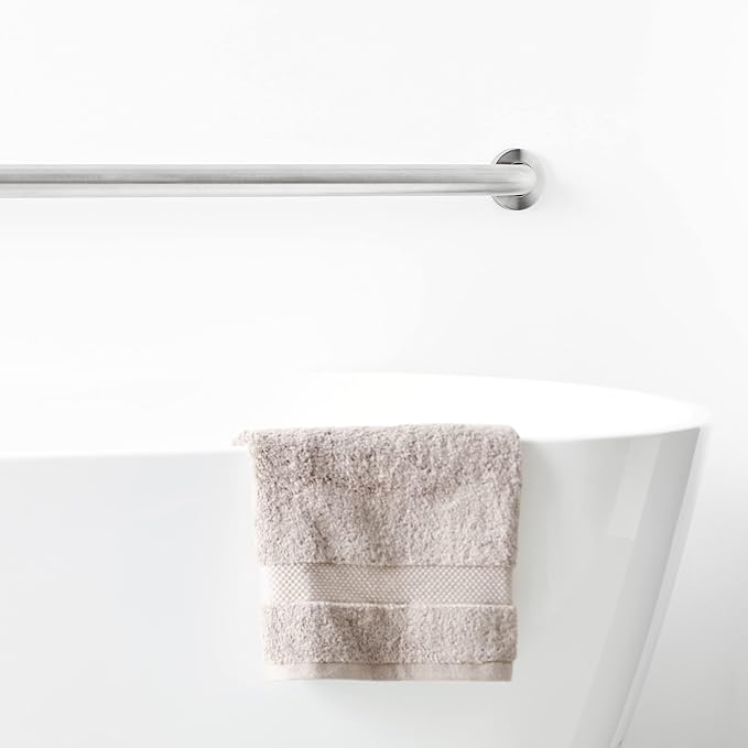 Amazon Basics Bathroom Handicap Safety Grab Bar, 42 Inch Length, 1.5 Inch Diameter, 500LBs Capacity, ADA Compliant, Stainless Steel