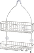 Simple Houseware Stainless Steel Bathroom Hanging Shower Head Caddy Organizer (26 x 16 x 5.5 inches)