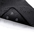 Shower and Bath Mat,Non-Slip Machine Washable and Extra Large Bathtub Mats with Drain Holes and Suction Cups Soft Foam Tub Mats-36” X 17”,Black
