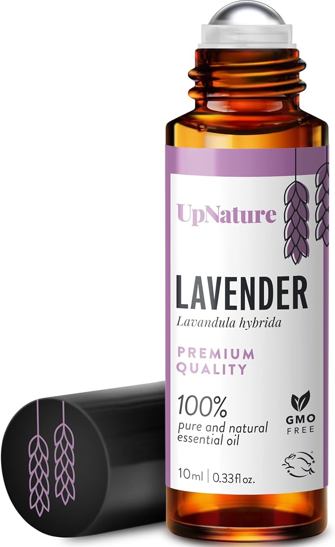 UpNature Lavender Essential Oil Pure Roll On - 100% Natural Lavender Oil for Skin