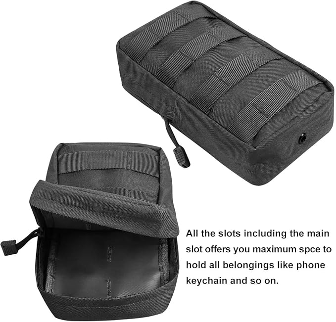 4-Pack Molle Pouch Tactical Molle Pouches Compact Utility EDC Waist Bag Pack