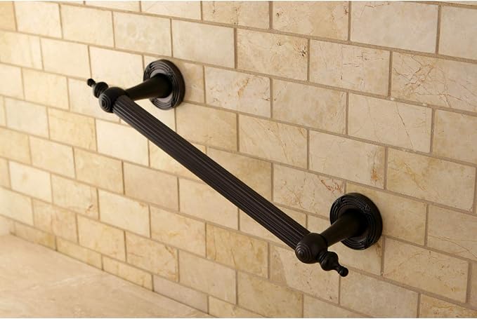 Kingston Brass DR710125 Designer Trimscape Templeton Grab Bar 12-Inch with TL TIP, Oil Rubbed Bronze
