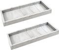 Spacewiser Countertop and Vanity Tray - 2 PC Small 7.7" Silicone Bathroom Trays, Kitchen Soap Tray, Dish Sponge Soap Holder Kitchen Sink Organizer Caddy, Bathroom Counter Trays for Lotion Dispenser