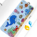 Bath Tub Shower Mat Non Slip Kids Bathtub Mat Anti Slip Baby Bath Mat for Tub 40 x 16 Inch Extra Long Toddler Bath Mat with Suction Cups and Drain Holes for Bathroom Floor,Machine Washable,Undersea