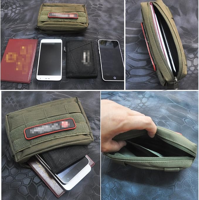 Molle Pouches, Tactical Admin Pouch Compact EDC Utility Gadget Gear Pouch Military Carry Accessory Belt Hanging Waist Bag