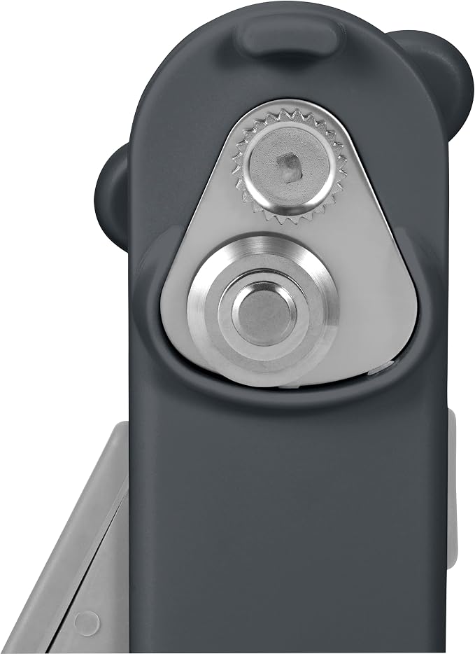 Culinare MagiCan Auto Tin Opener, Grey, Plastic/Stainless Steel, One Hand Operated Manual Can Opener with Clamp