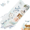 XIYUNTE Baby Bath Mat for Tub Non Slip Kids, BPA Free Extra Long Bathtub Mat 40x16 with Drain Holes and 200 Suction Cups, Non Toxic Machine Washable Toddler Bath Mat, Eco-Friendly Certified