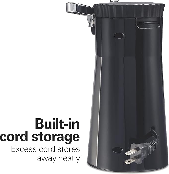 Hamilton Beach OpenStation Electric Automatic Can Opener for Kitchen with Multi Tool and Bottle and Jar Opening Tools, Auto Shutoff, Cord Storage, and Sure Cut Technology, Stainless Steel (76382)