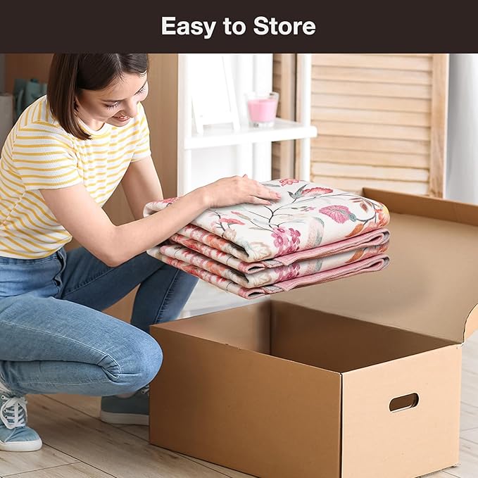 50"x60" Pink Floral Office Chair Rug, Easy to Clean Computer Chair Rug, Under Desk Rugs for Home Office, Desk Rugs for Rolling Chairs, Floor Mat for Hardwood Floors, Desks Carpet for Tile Floor