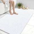 Arotive Bathroom Rugs 40" x 32", Ultra Soft Absorbent Chenille Bath Rugs, Non-Slip Rubber Backing, Machine Washable Bath Mats for Bathroom Floor, Tub and Shower, Home Decor Accessories, White