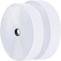 2 Inch x 30 Feet White Self Adhesive Hook and Loop Tape Sticky Back Fastening Roll, Nylon Self-Adhesive Heavy Duty Strips Fastener for Home Office School Car and Crafting Organization - White
