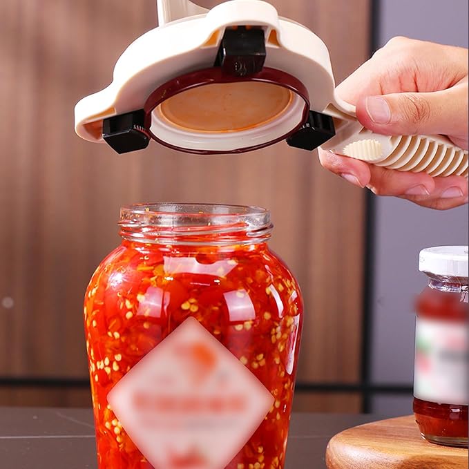 Jar Opener,4 In 1 Multi-Purpose Jar Opener,Jar Openers Top Rated For Seniors,Three Claw Bottle Opener With Non Slip Teeth, For Jars Cans Wine Bottles It Is An Essential Tool For Home Kitchens.