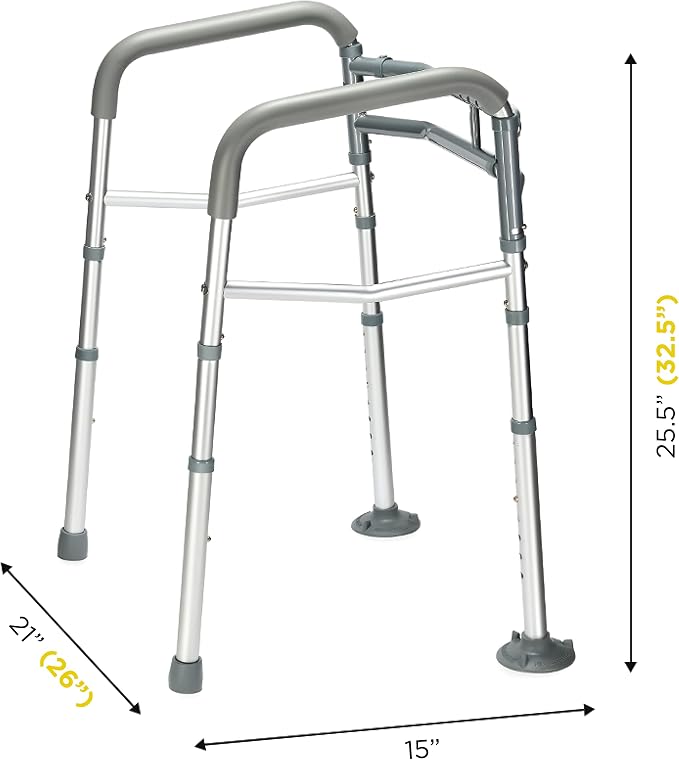 Medical king Toilet Safety Rail - Adjustable Detachable Toilet Safety Frame with Handles Heavy-Duty Toilet Safety Rails Stand Alone - Toilet Safety Rails for Elderly, Handicapped - Fits Most Toilets