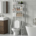Livilord 3-Tier Over The Toilet Storage Rack, Space Saver Metal Bathroom Shelves, Freestanding Over Toilet Bathroom Organizer for Bathroom/Living Room (White)