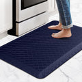 HappyTrends Kitchen Floor Mat - 4/5 Inch Thick Anti-Fatigue Kitchen Rug,Waterproof Non-Slip Kitchen Mats and Rugs Heavy Duty Ergonomic Comfort Rug for Kitchen,Office,Sink,Laundry,(22"x36", Blue)