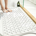 Tiamo Extra Large Shower Mat Non Slip,47 * 31 Inch Bath Mat for Shower with Big Suction Cups,Oversized TPE Shower Mats for Inside Outside Shower,Perfect for Elderly
