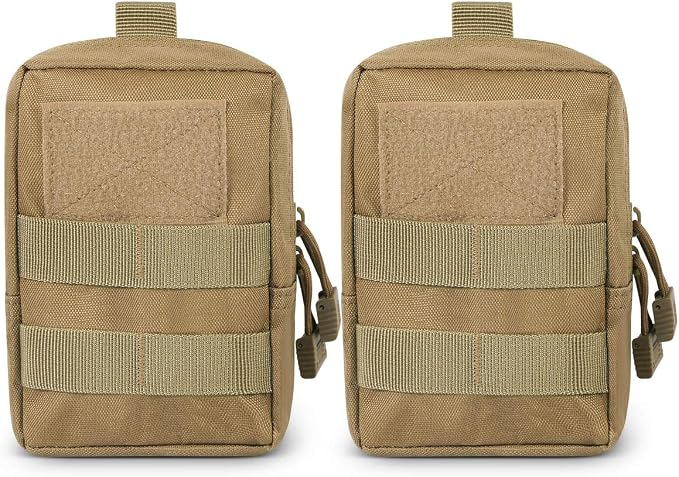 4-Pack Molle Pouch Tactical Molle Pouches Compact Utility EDC Waist Bag Pack