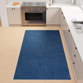 SUMLANS Kitchen Mat, Cushioned Non Slip Rugs for Kitchen Floor, Absorbent Runner Comfort Standing Mats Washable for Kitchen, Office, Home (Dark Blue, 35.4"x71")