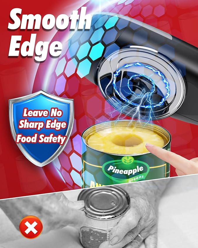 Electric Can Opener Fits All Can Sizes
