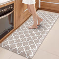WISELIFE Anti Fatigue Floor Mat - 4/5 Inch Thick Kitchen Mat Non Slip Waterproof Heavy Duty Ergonomic Comfort Mat Durable for Home, Office, Sink, Laundry,(22" x 54", Khaki)