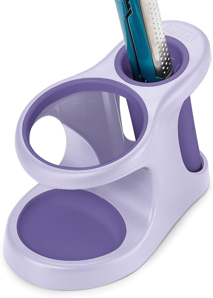Polder Purple/Gray Style and Store Bathroom Accessory