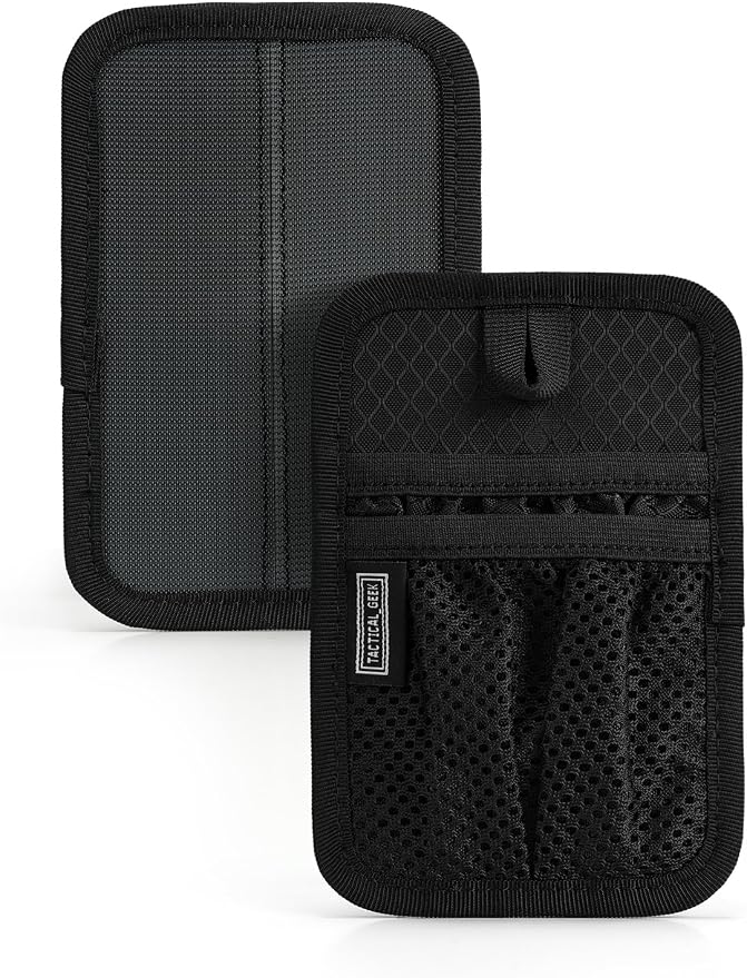 TACTICAL_GEEK EDC Organizer Board, Anti-Slip Elastic Woven Board, Utility Bag Insert Panel for Small Gear, Backpack Accessories (TCM4-Black)