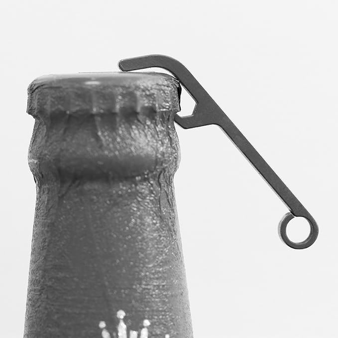 Ultra-Lightweight Titanium Keychain Bottle Opener with Key Ring | Rust-Proof and Durable Mini Beer Opener Tool for Keychain, Camping, Travel, EDC | Xthel XKBO-901