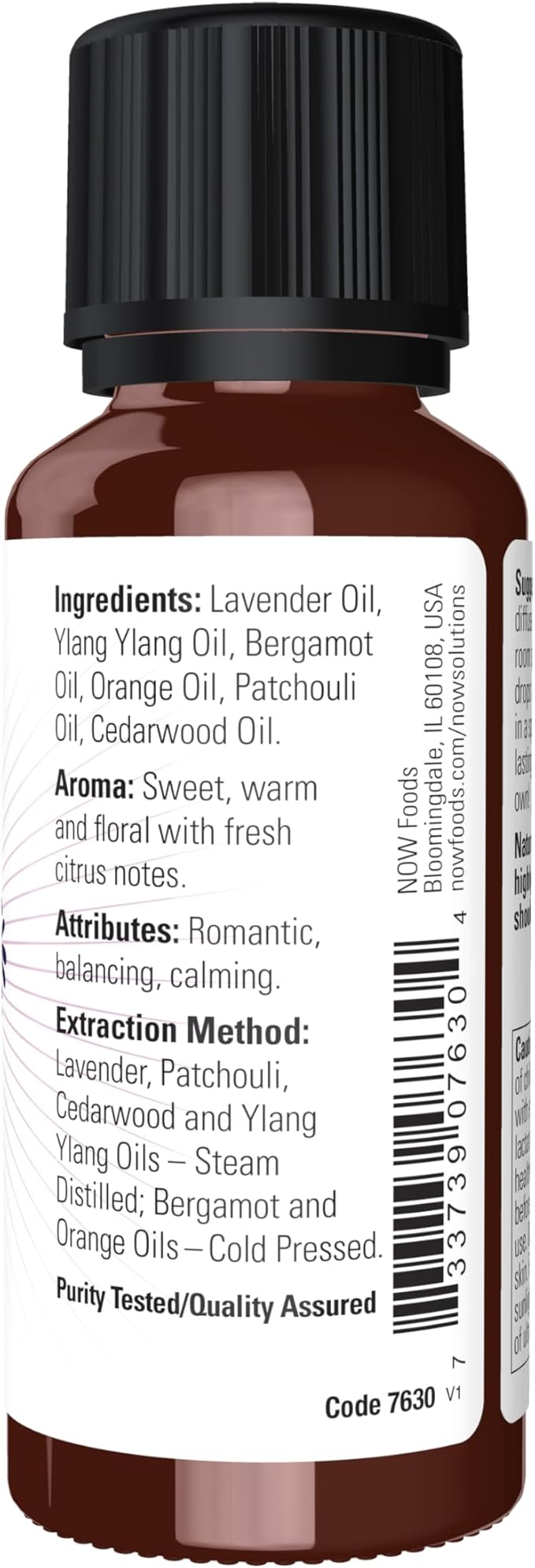 NOW Essential Oils, Bottled Bouquet Oil Blend, Floral Aromatherapy Scent, Blend of Pure Essential Oils, Vegan, Child Resistant Cap, 1-Ounce